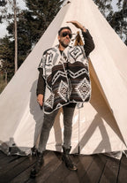 PONCHO | ARIZONA HOODED BROWN