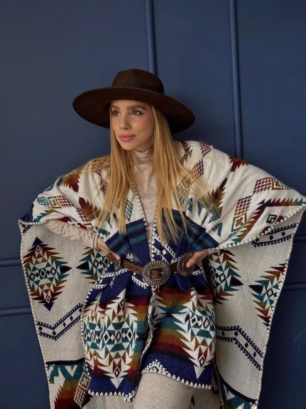 PONCHO | JALISCO TURQUOISE