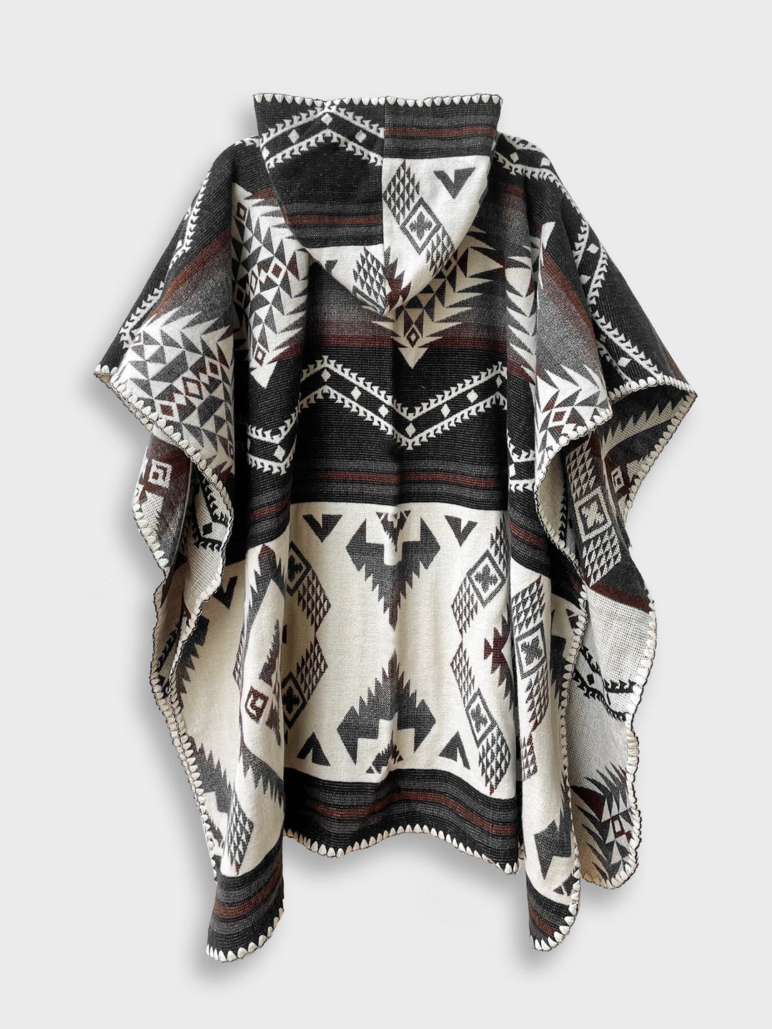 PONCHO | ARIZONA HOODED BROWN
